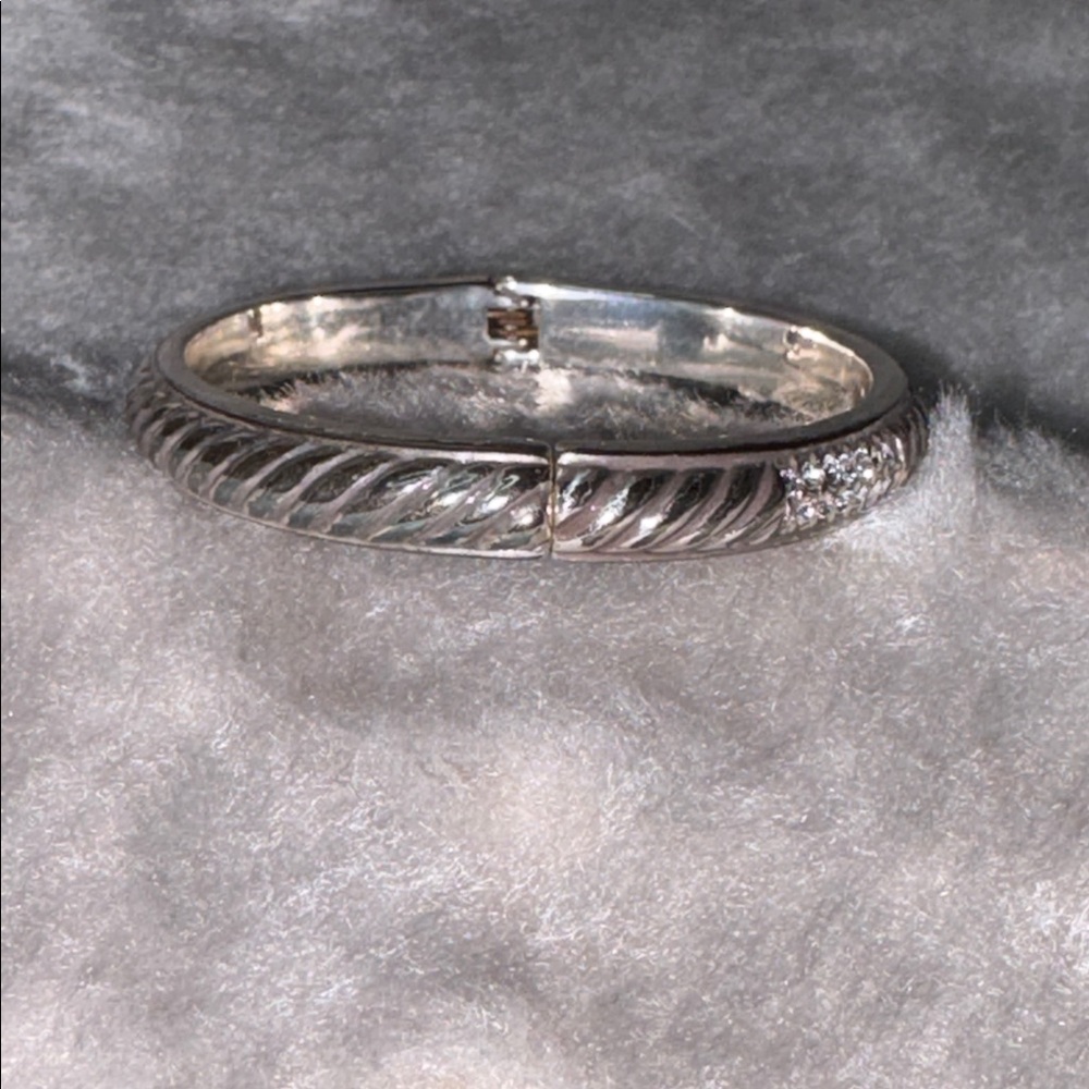 Brighton Sacred Love Silver Tone Hinge Bracelet - Picture 6 of 8